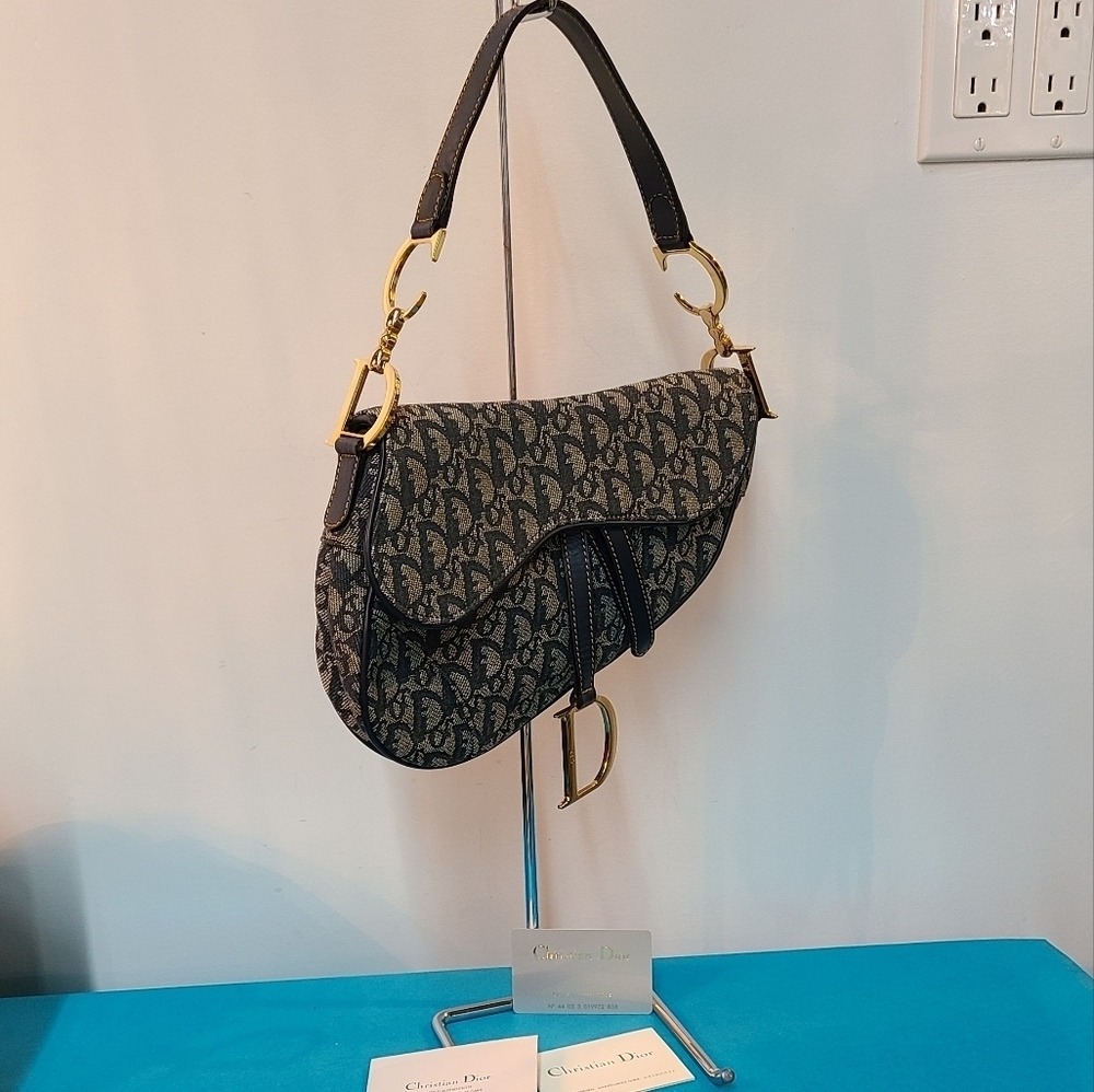 Christian Dior Trotter Saddle Hand Bag Purse